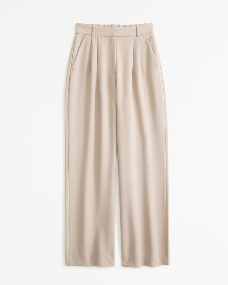 Curve Love A&F Sloane Tailored Pant | Abercrombie & Fitch (US)