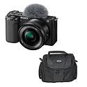 Sony ZV-E10 Mirrorless Camera with 16-50mm Lens Bundle - White | HSN
