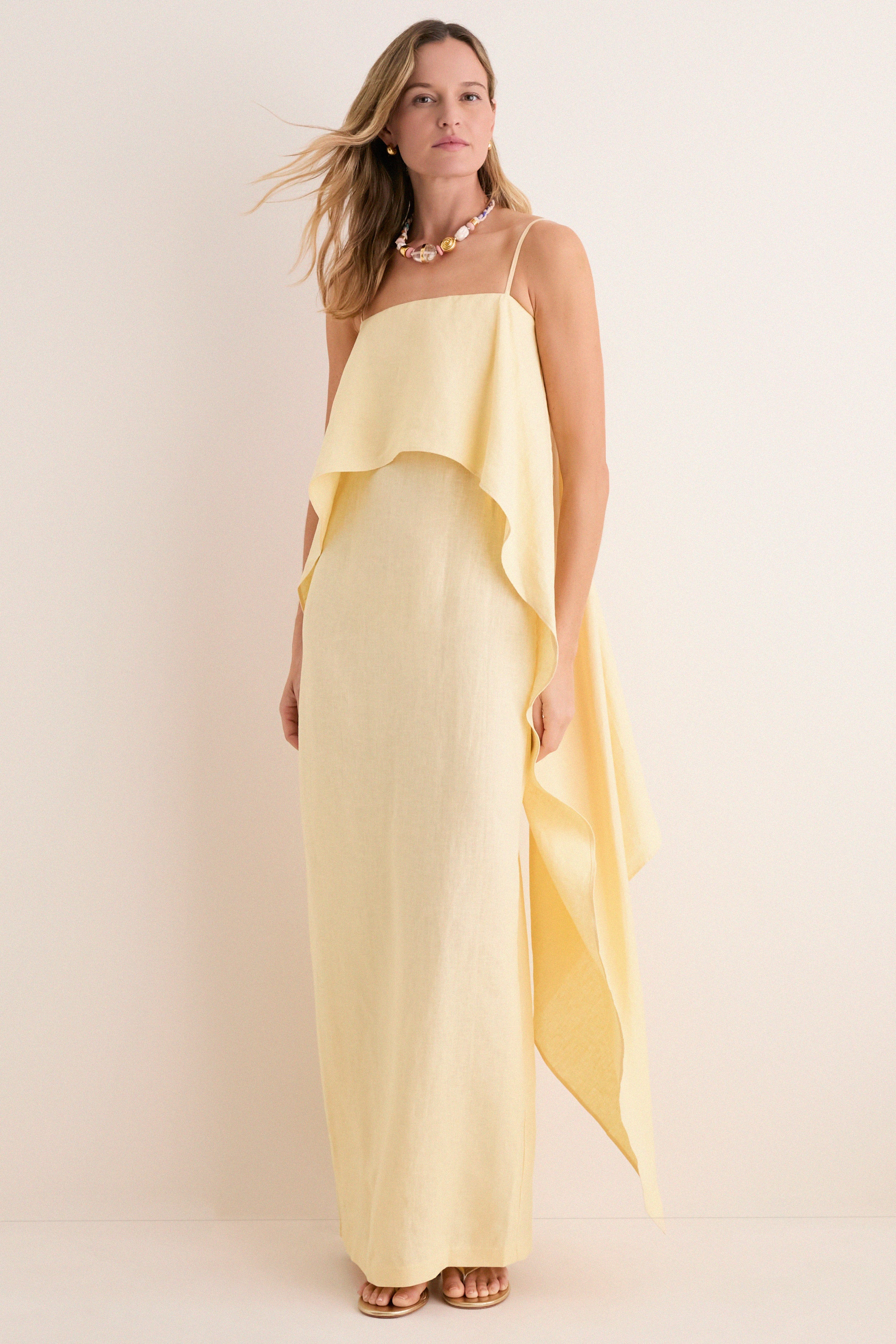 Butter Valencia Linen Dress | Tuckernuck (US)
