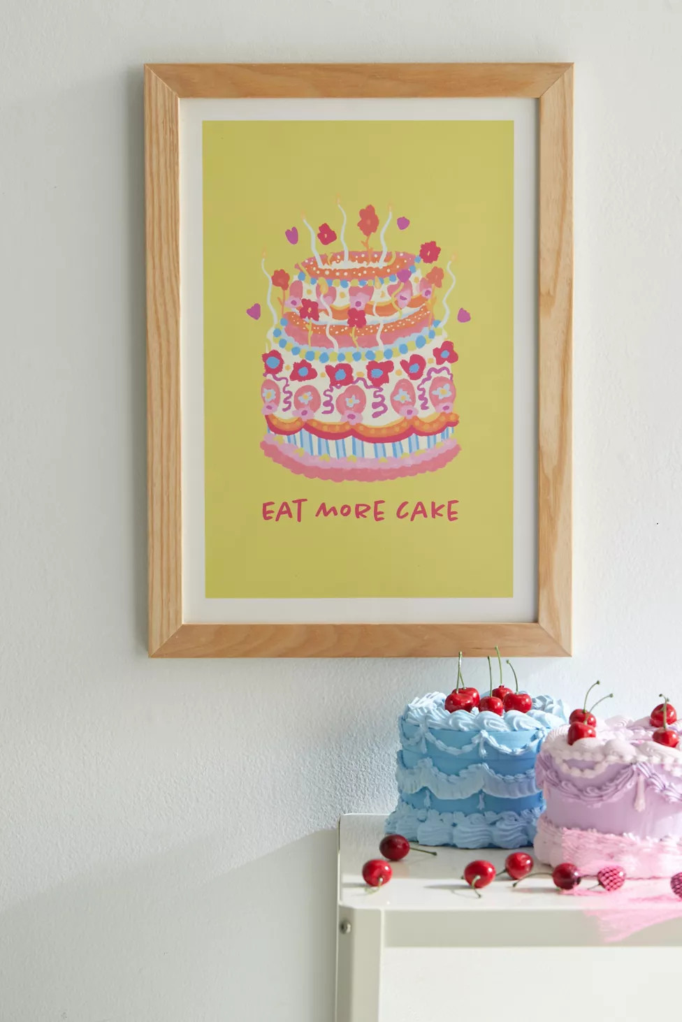 Megan Steiger Eat More Cake Art Print | Urban Outfitters (US and RoW)