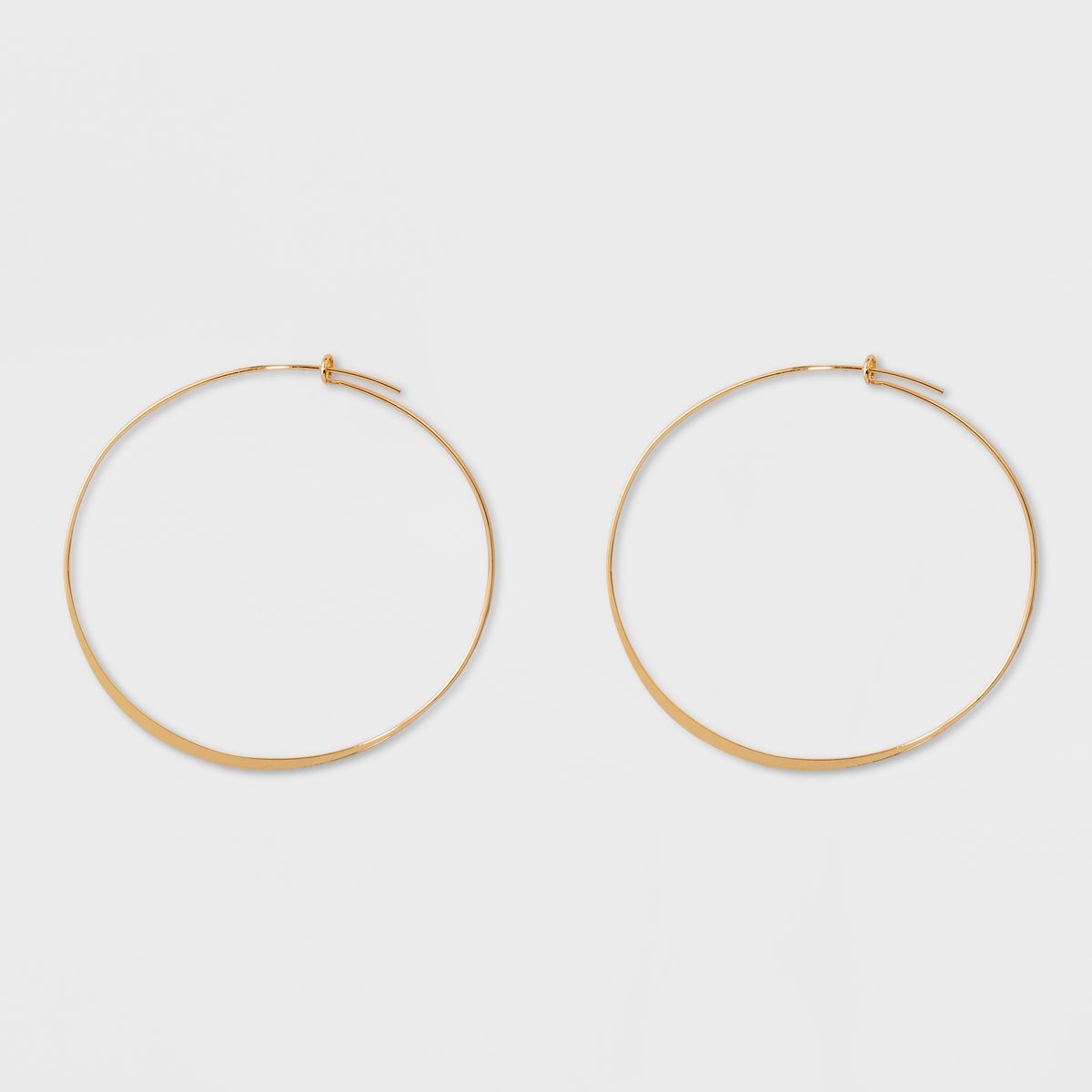 Large Thin Hoop Earrings - A New Day™ Gold | Target