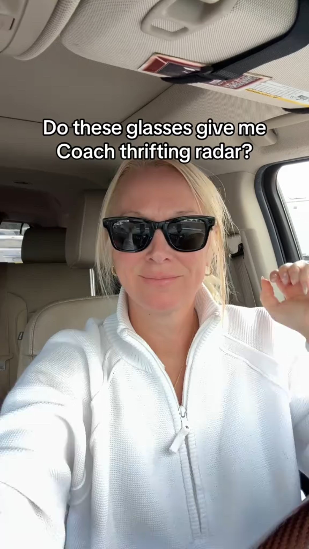 The besttttt Meta glasses I have been thrifting in them the last three days so good.

#LTKActive #LTKSaleAlert #LTKOver40