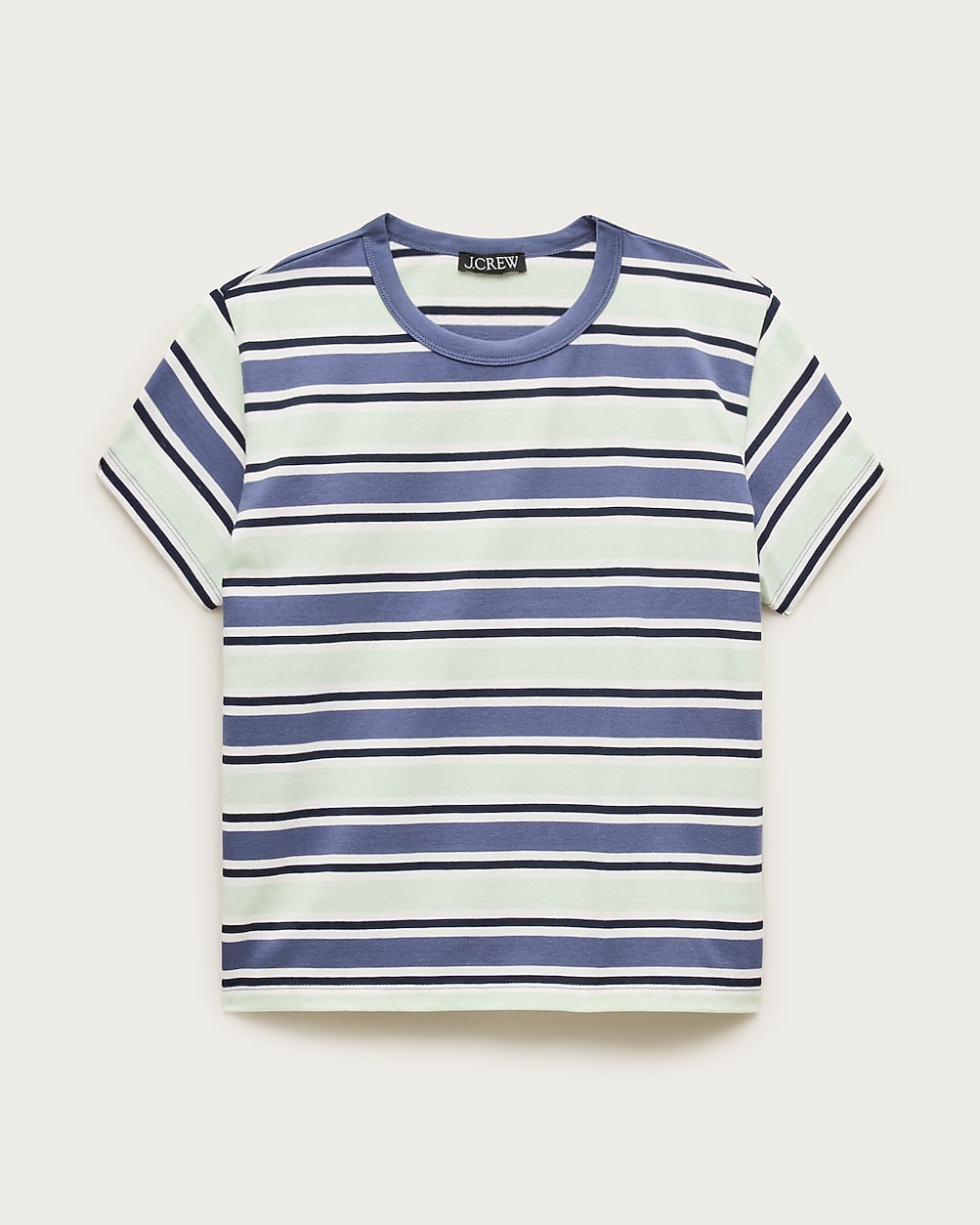 Boyfriend jersey classic-fit T-shirt in stripe | J. Crew US