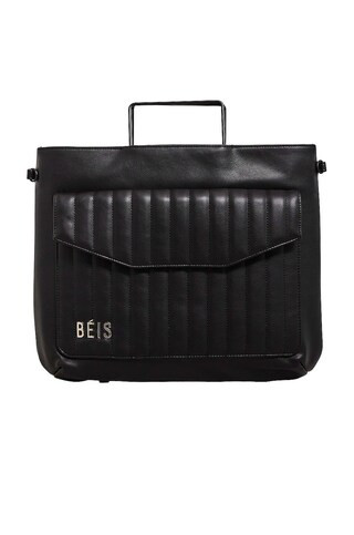 BEIS The Messenger Backpack in Black from Revolve.com | Revolve Clothing (Global)