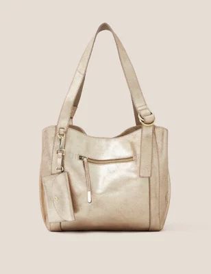 Leather Metallic Tote Bag | Marks & Spencer (UK)