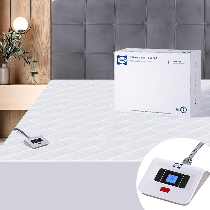 Sealy Heated Mattress Pad Full Size 54x75 Inch | Luxury Quilted Waterproof Electric Mattress Cove... | Amazon (US)