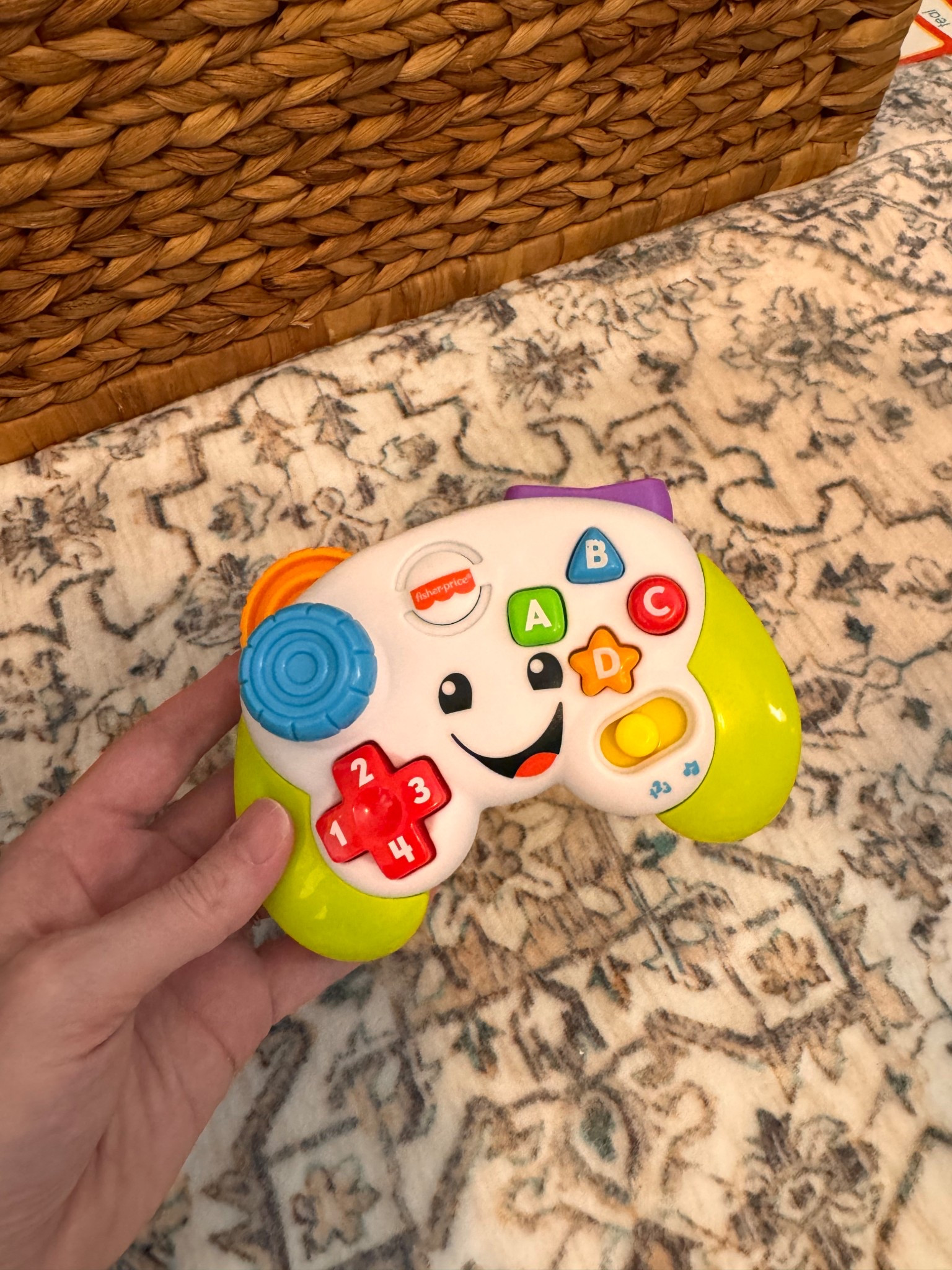 If your toddler tries to snatch your game controller every time you play, this one’s a lifesaver! This Fisher-Price learning toy looks like a mini game controller but teaches letters, numbers, colors, and more—all while lighting up and playing music. Fun and educational? Win-win!

#ToddlerToy #LearningToy #FisherPrice #EducationalToy #ToddlerMustHaves #SensoryToy #ABC123 #ToddlerLearning #ToyForToddlers #ParentingHacks #ScreenFreePlay #GiftIdeasForToddlers #ToddlerFun #MontessoriAtHome

#LTKBaby #LTKFamily #LTKKids