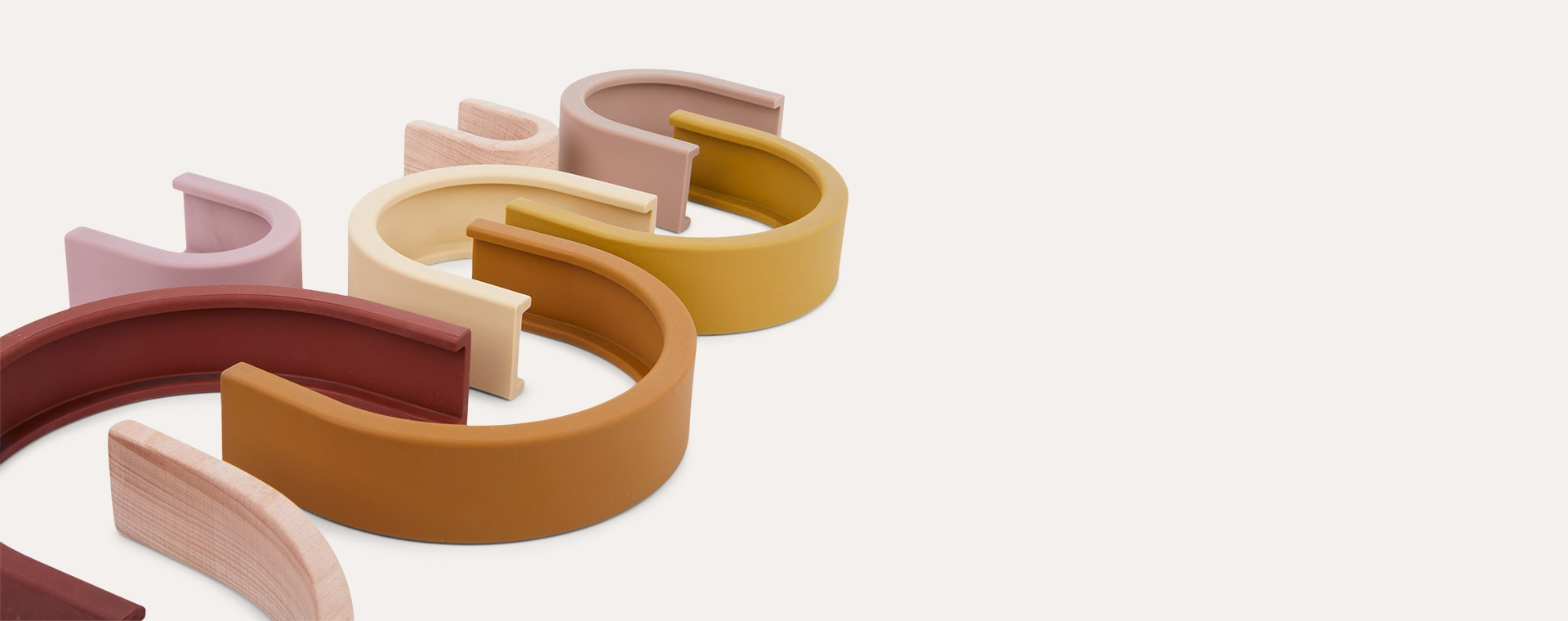 Silicone & Wood Rainbow | KIDLY