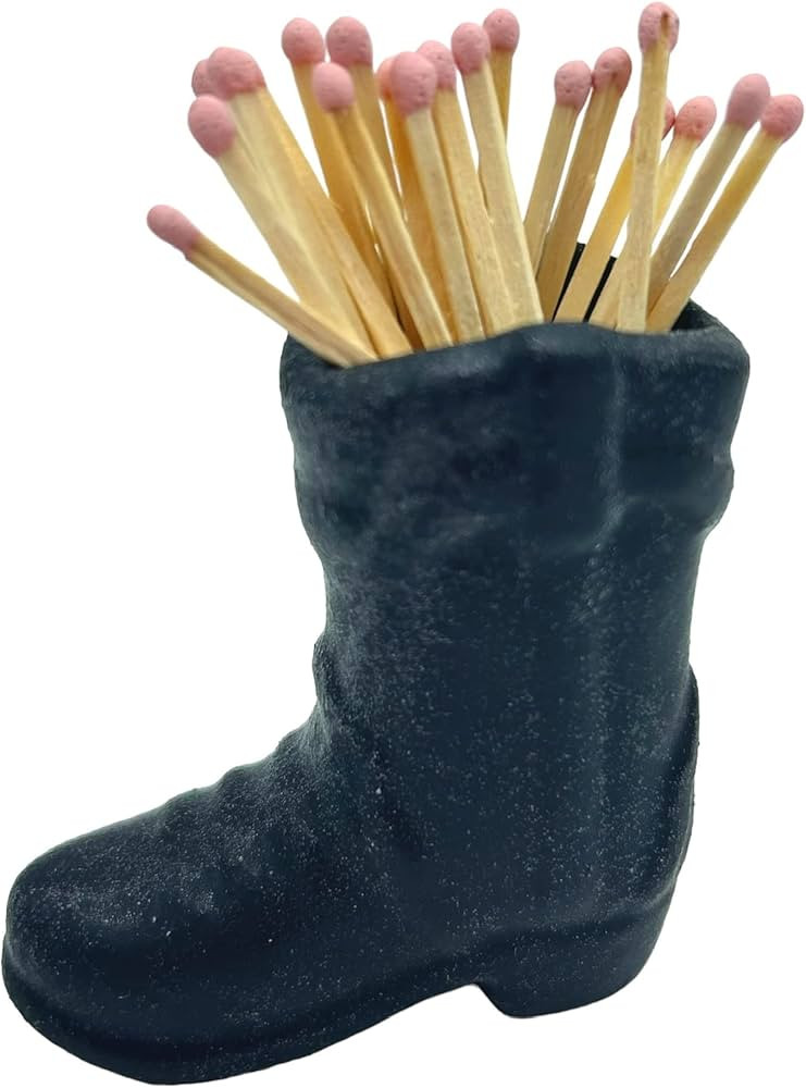 Cowboy Boot Match Holder - Match Holder with Match Striker - Bathroom Match Holder - Cowboy Boot ... | Amazon (US)