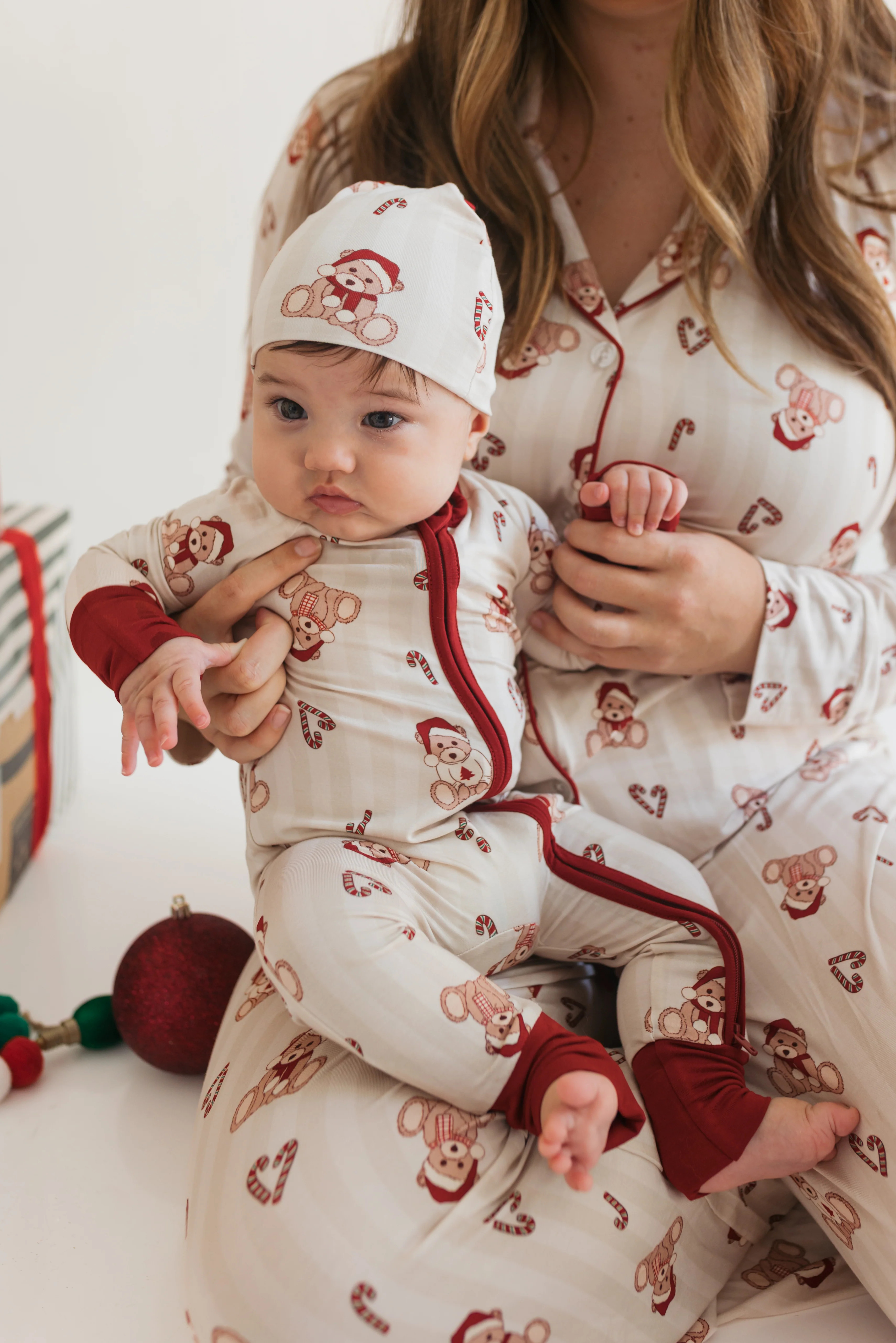 Bear-y Merry Zipper Romper | In My Jammers