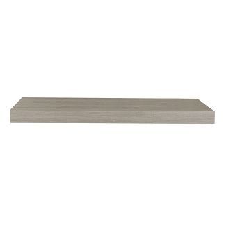 24" Floating Shelf Wall Mounted Hidden Brackets Gray Wash - Inplace | Target