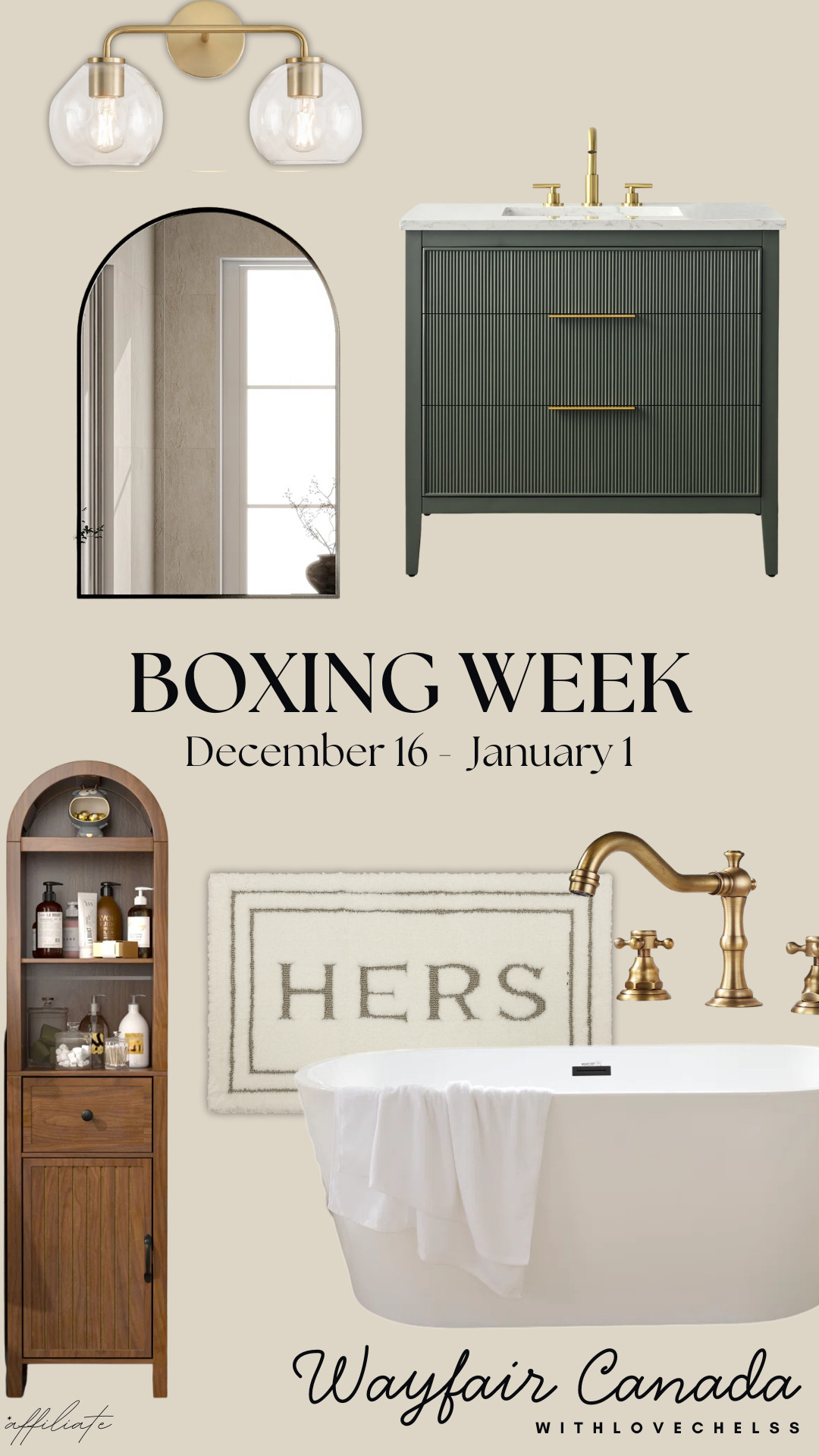 @wayfaircanada

Boxing Week!

Up to 70% off and fast shipping

December 16th 2025 - January 1st 2026

#LTKboxingweek 
#wayfaircahome
#wayfaircapartner

 

#LTKsale #LTKhome #LTKcanada