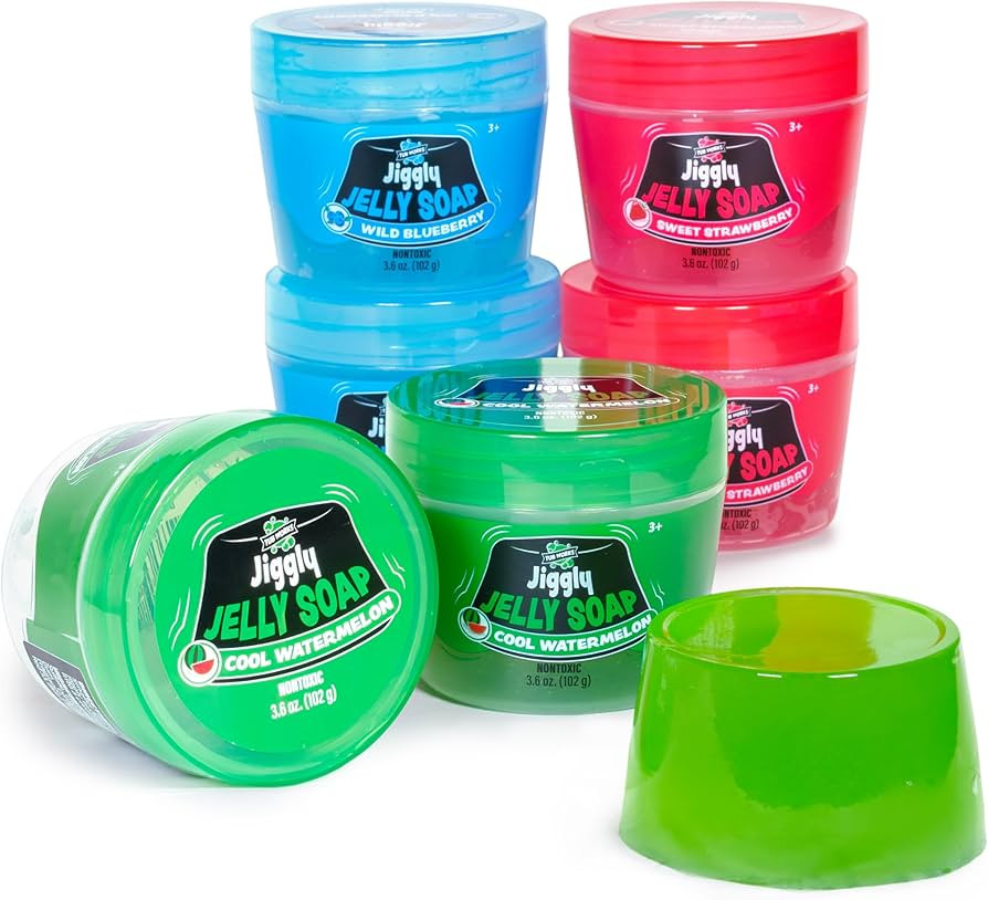 Tub Works® Jiggly Jelly Soap Kids Soap Bath Toy, 6 Pack | Wobbly, Squishy & Fun Kids Bath Soap |... | Amazon (US)