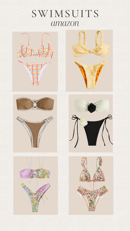 Swimsuits from Amazon! 

Bikini | trending | beach | vacation 

#LTKfindsunder50 #LTKtravel #LTKswim