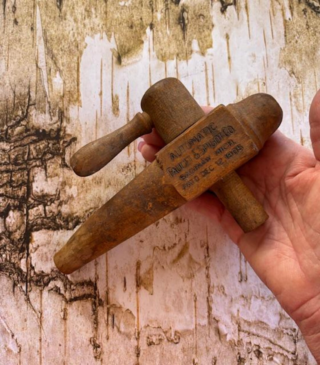 Antique Wooden Beer Tap - Rustic Wine Barrel Tap - Antique Bar Decor - Old Wood Spigot - Etsy | Etsy (US)
