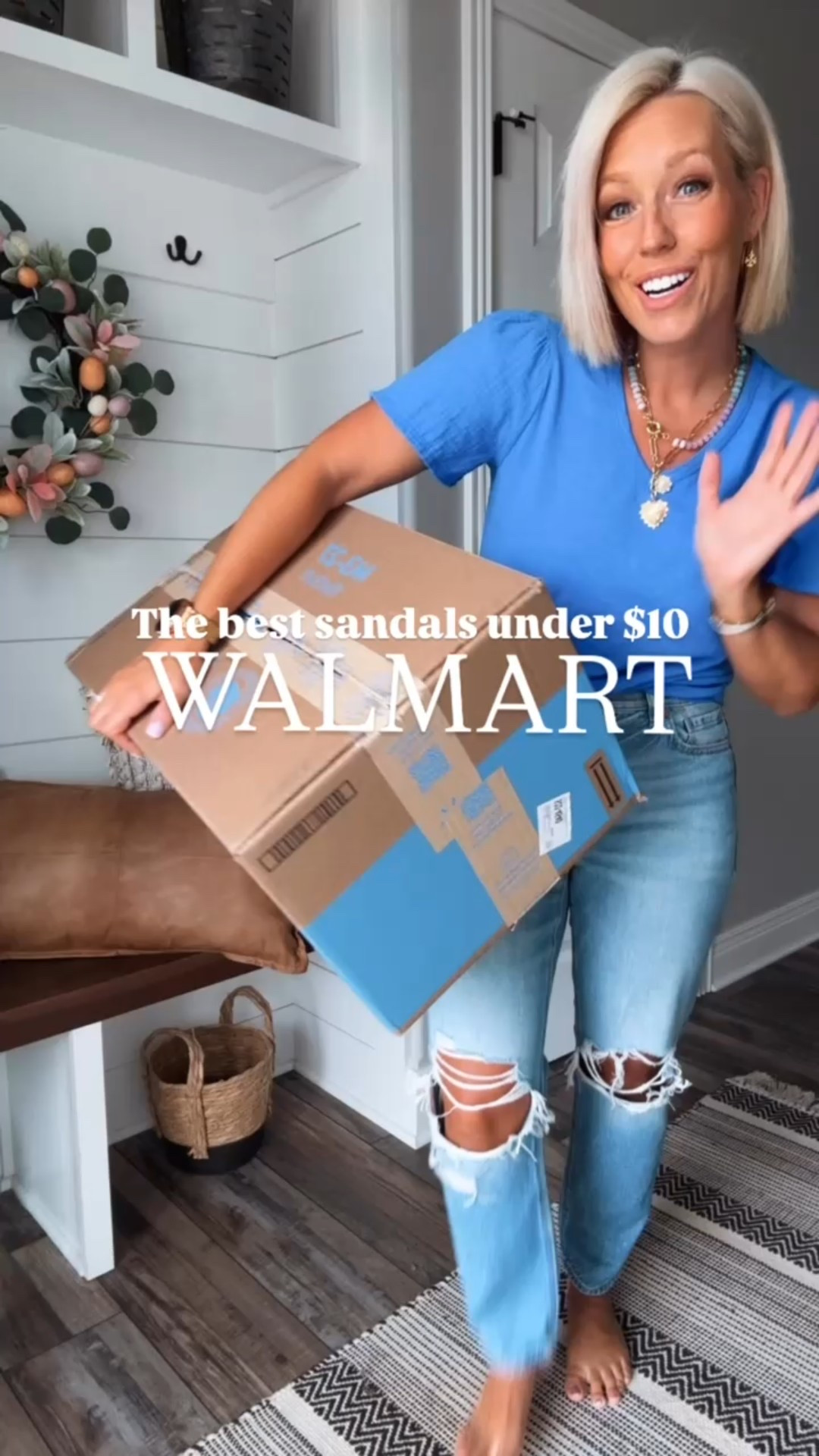 I’m so excited that my most worn sandal is now available in tons of new colors!!!! These are literally my most worn show all summer long!!! Perfect with swimsuits, shorts, jeans, dresses…everything!!!!
⬇️⬇️⬇️
Top size small
Jeans size 6 regular 
Flip flops TTS (go up if between sizes) 

#LTKShoeCrush #LTKSeasonal #LTKWatchNow
