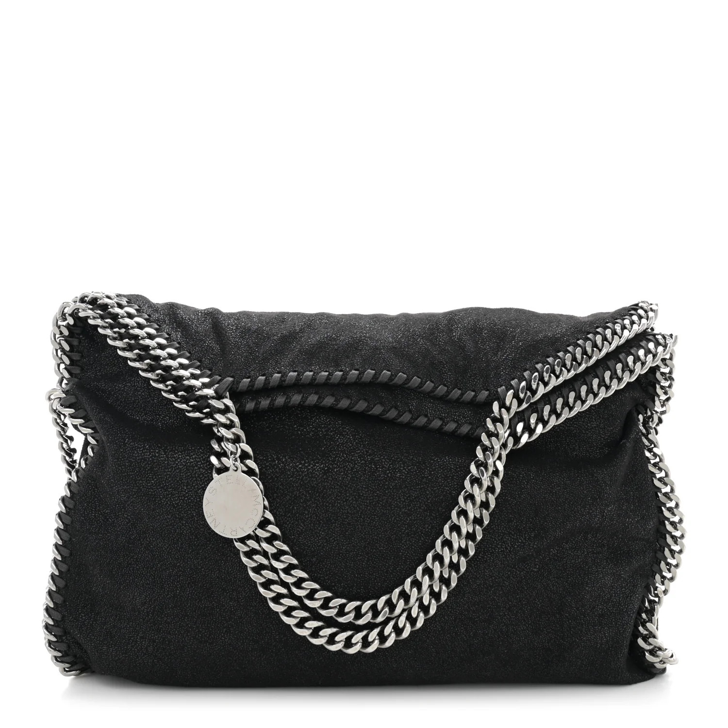 Shaggy Deer Falabella Fold Over Tote Black | FASHIONPHILE (US)
