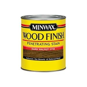 Minwax 70012444 Wood Finish Penetrating Stain, quart, Dark Walnut | Amazon (US)