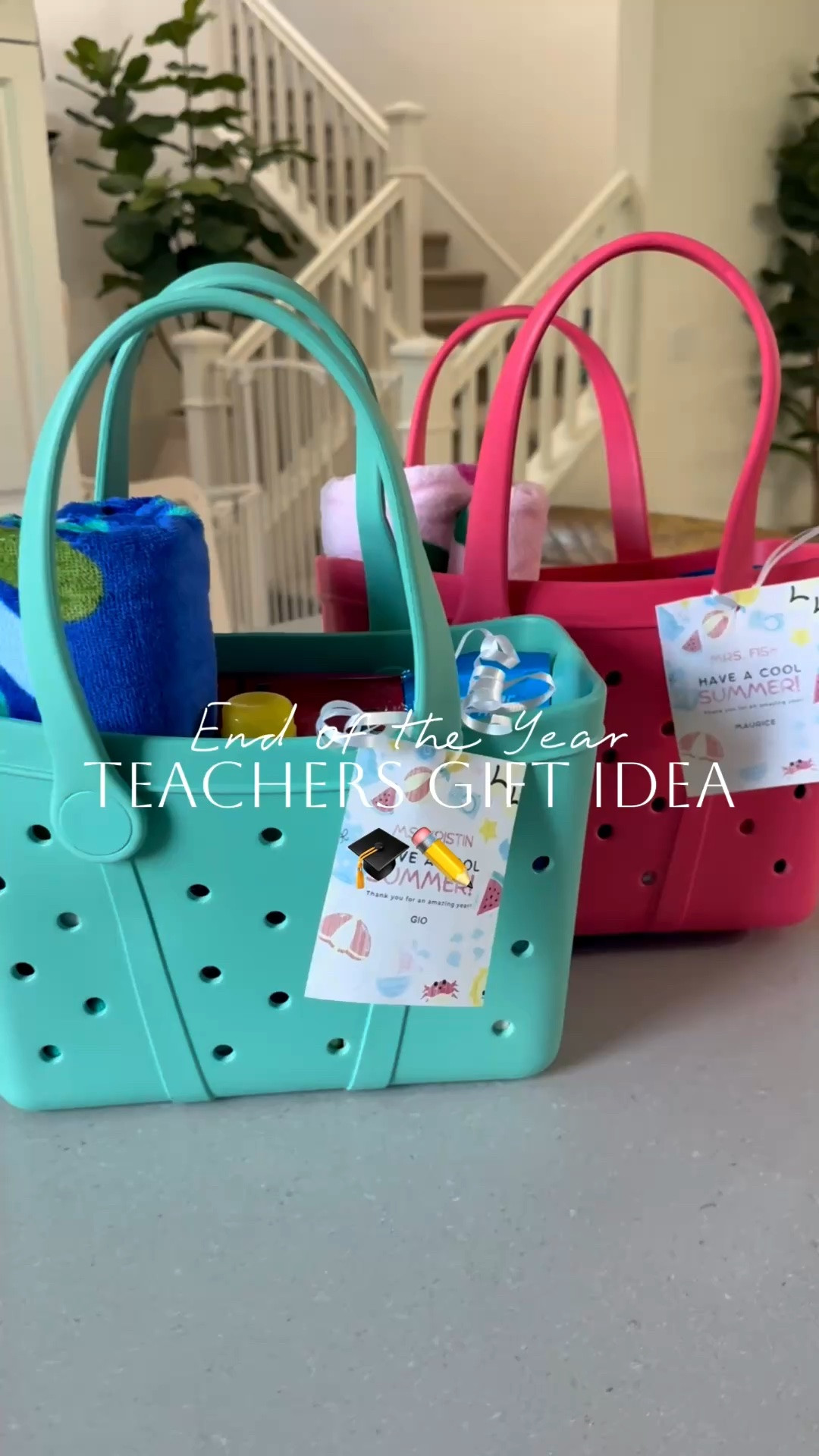 End of the year Teacher gift idea 🎓☀️ 
These little bags were the perfect way to gift some items to our teachers for an end of the year gift! I got the smaller size, but the bigger ones are stocked in more colors. 

Teacher gift ideas, end of the year gift ideas, rubber tote bag, summer theme gift idea, mom life, Kindergarten Mom, Preschool Mom, gift ideas for the teachers, summer theme gift idea

#LTKmomlife #LTKSeasonal #LTKdayinmylife