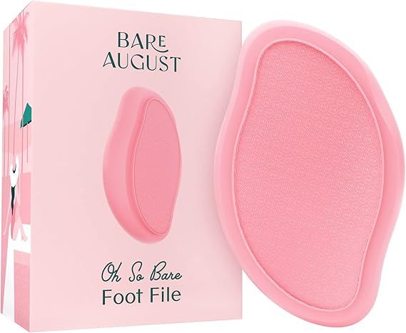 Bare August Glass Foot File Callus Remover for Feet - Heel Scraper & in Shower Foot Scrubber Dead... | Amazon (US)