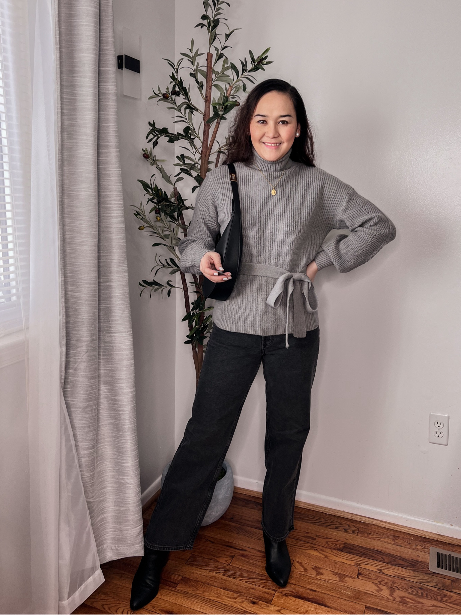 Smart casual work outfit, love this chic sweater perfect for All the colder season 

#LTKstyletip #LTKover40 #LTKSeasonal