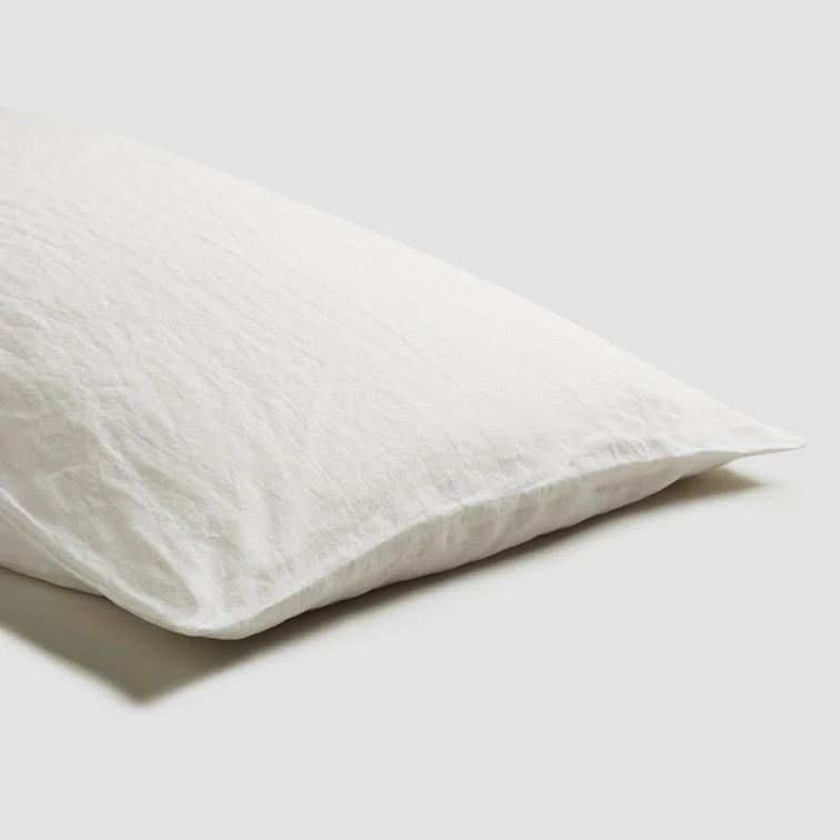 White Linen Pillowcases (Pair) | Piglet