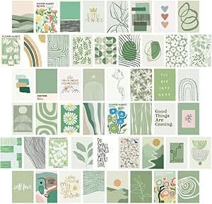 50 Pièces Image Esthétique de Plantes pour Collage Mural Kit de Collage Mural Esthétique de Ch... | Amazon (FR)