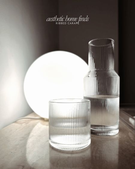 Absolutely love this ribbed water carafe from Amazon! It adds the perfect aesthetic touch for your Nightside table. Would make a great holiday gift!

LTK Christmas. Christmas gift idea. Ribbed water carafe. Aesthetic home finds. Aesthetic home decor. Aesthetic amazon finds 

#LTKGiftGuide #LTKfindsunder50 #LTKhome