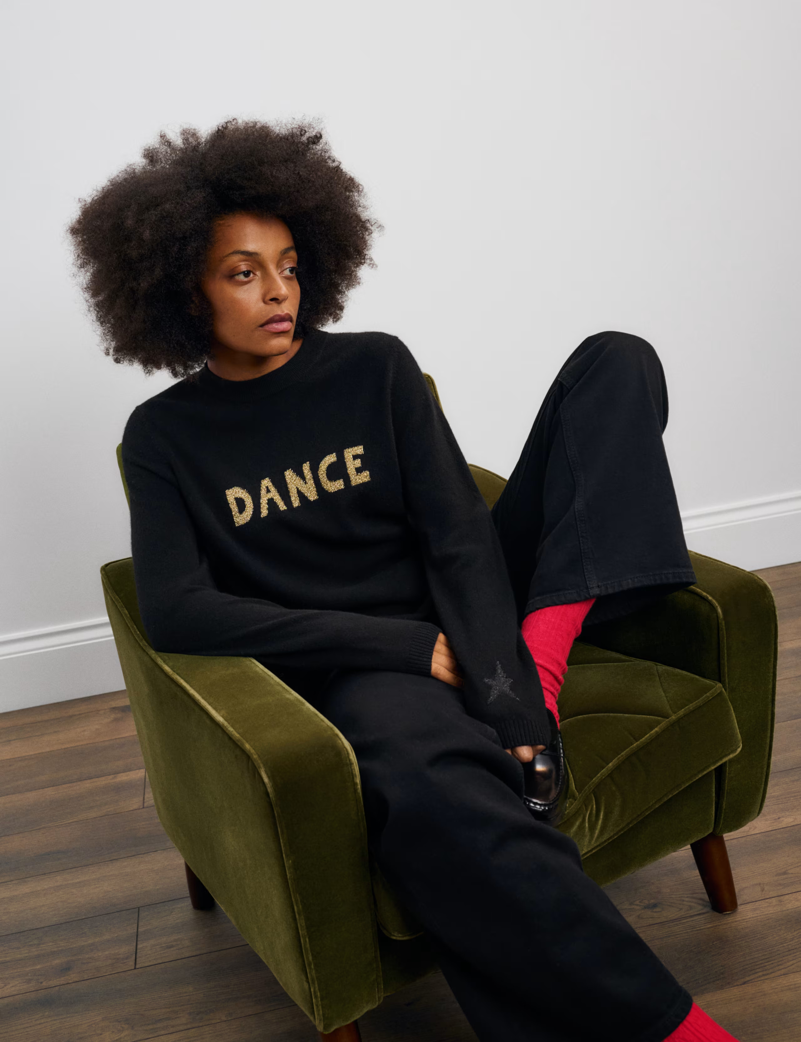 Pure Cashmere Dance Slogan Jumper | Marks & Spencer (UK)