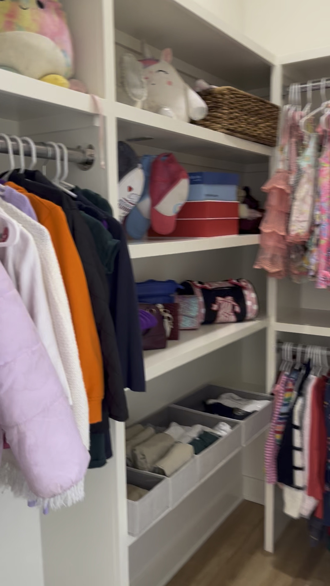 Keeping your daughter‘s closet organized can be a real challenge! Keeping her uniform separate helps with the early morning routine. We also hung in frequent or seasonal outfits up high to keep her from pulling clothes off the hangers.  

#LTKHome #LTKBaby #LTKFamily