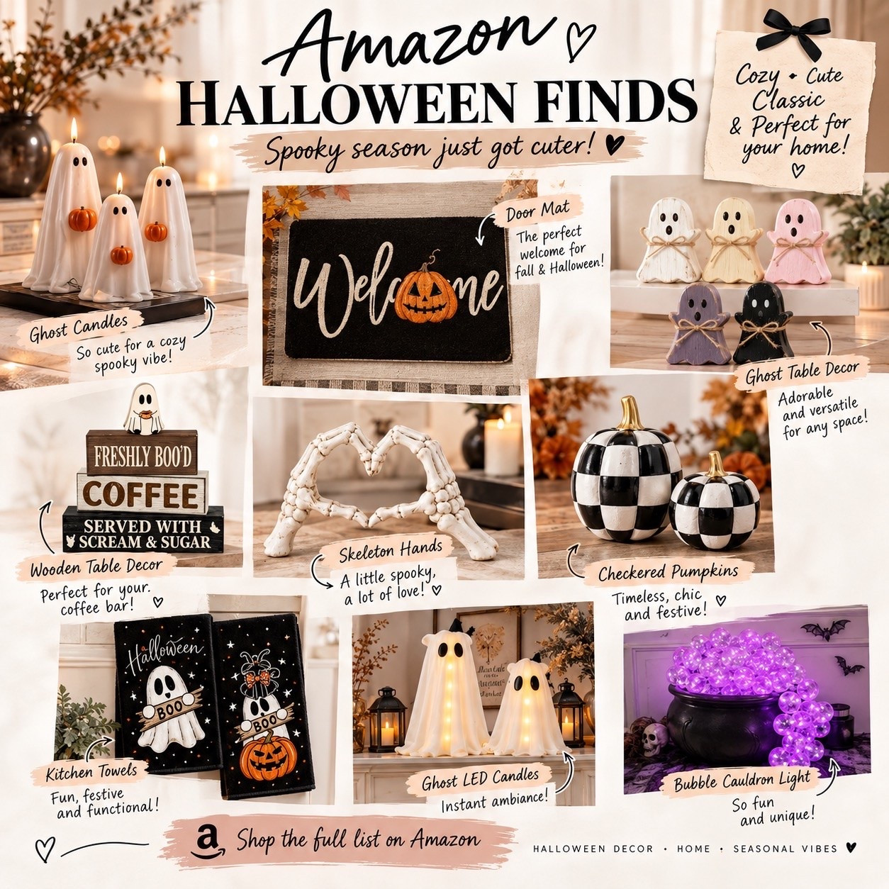 Spooky & stylish Halloween home decor to set the mood, perfect for a scary cute home!🦇

#LTKHome #LTKSeasonal