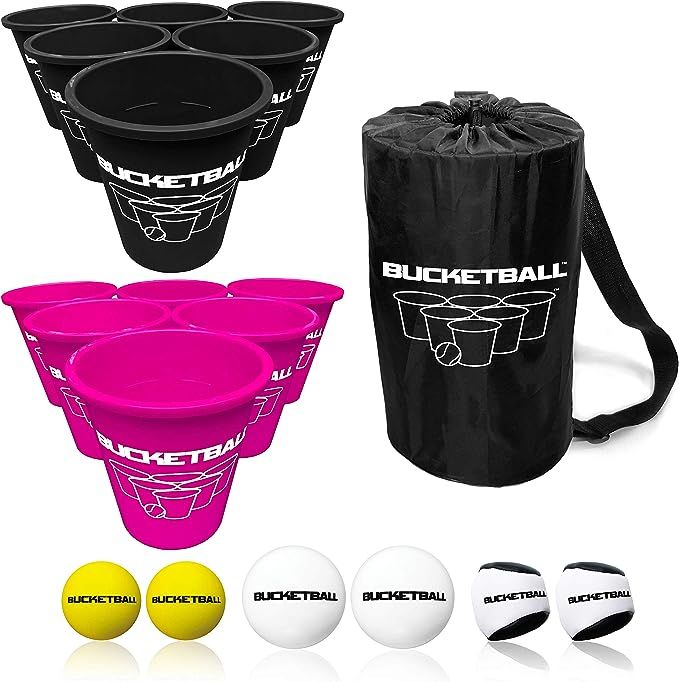 BucketBall - Team Color Edition - 12 Color Options - Ultimate Tailgate Game - Original Yard Pong ... | Amazon (US)