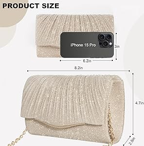 Clutch Purses for Women Formal Dressy Evening Bag Handbags Crossbody Bag for Wedding Cocktail Pro... | Amazon (US)