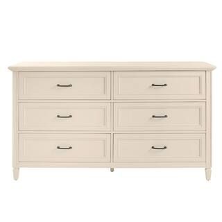 Home Decorators Collection Bonawick Ivory 6-Drawer Dresser (36 in. H x 66 in. W x 19 in. D) 05601... | The Home Depot