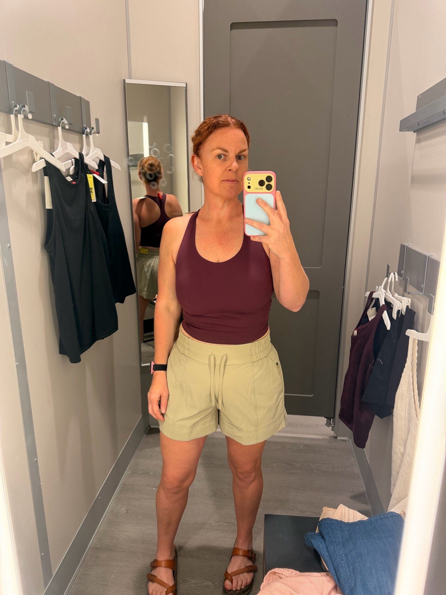 Target activewear try-on 💜 Wearing a medium in both the All in Motion Everyday Soft racerback tank and the 4-inch Active Light shorts. I love this dark-purple and khaki combination—the fitted racerback balances the relaxed shorts perfectly.

#TargetActivewear #RunningOutfit #WorkoutClothes #AffordableActivewear

#LTKootd #LTKOver40 #LTKActive