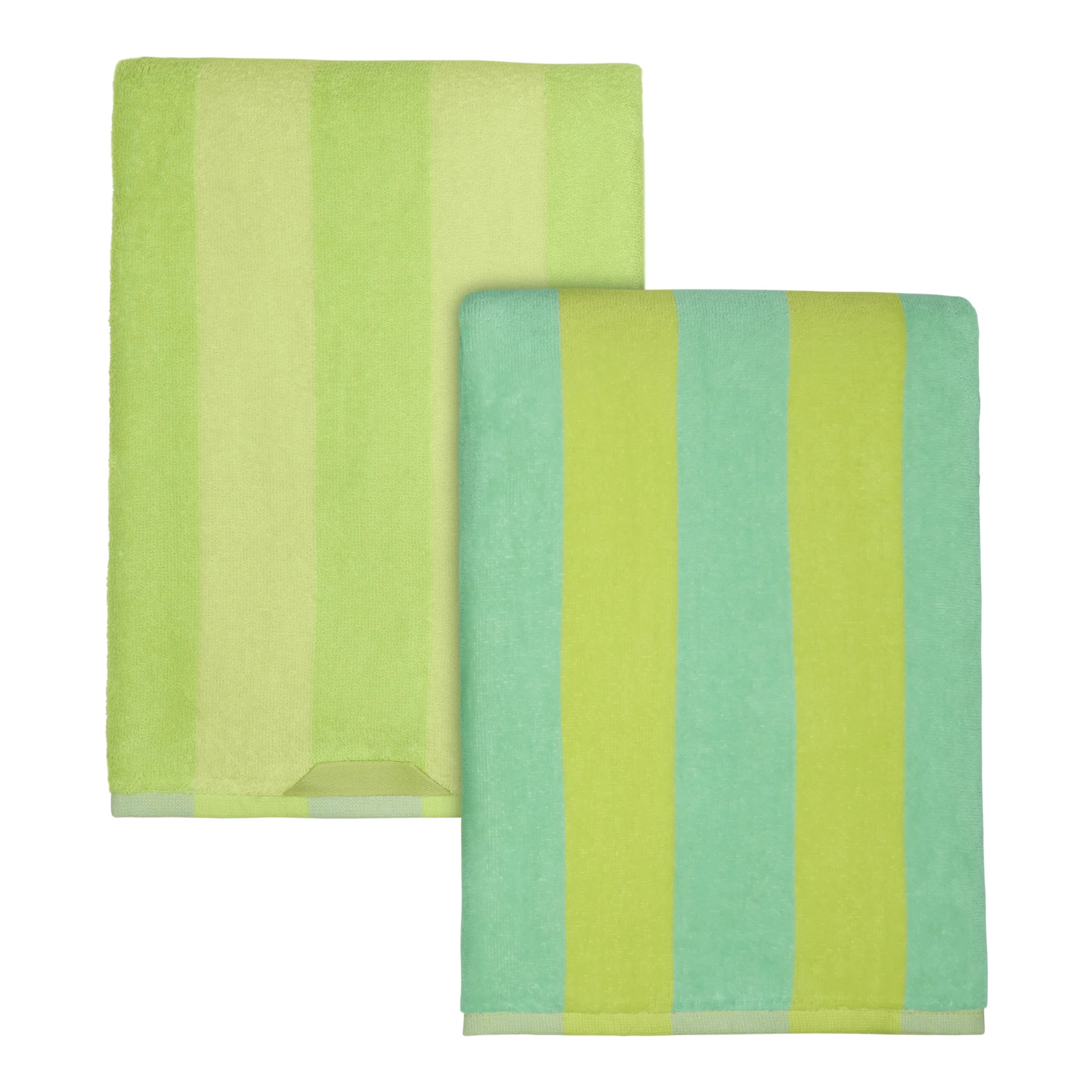 MAINSTAYS 4-PACK CABANA LEMON & LIME BEACH TOWEL SET - Walmart.com | Walmart (US)