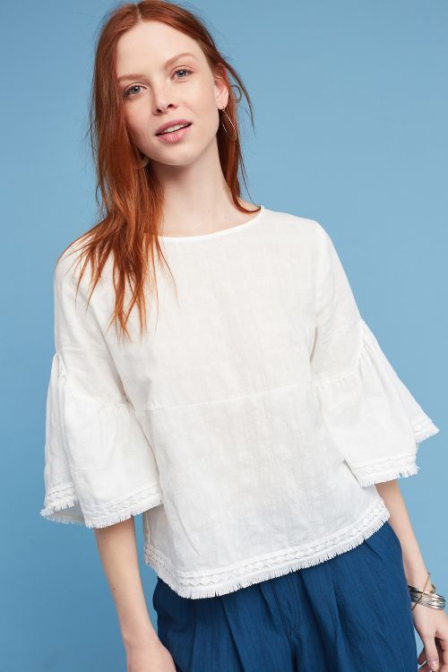 Evamarie Bell-Sleeve Top | Anthropologie (US)