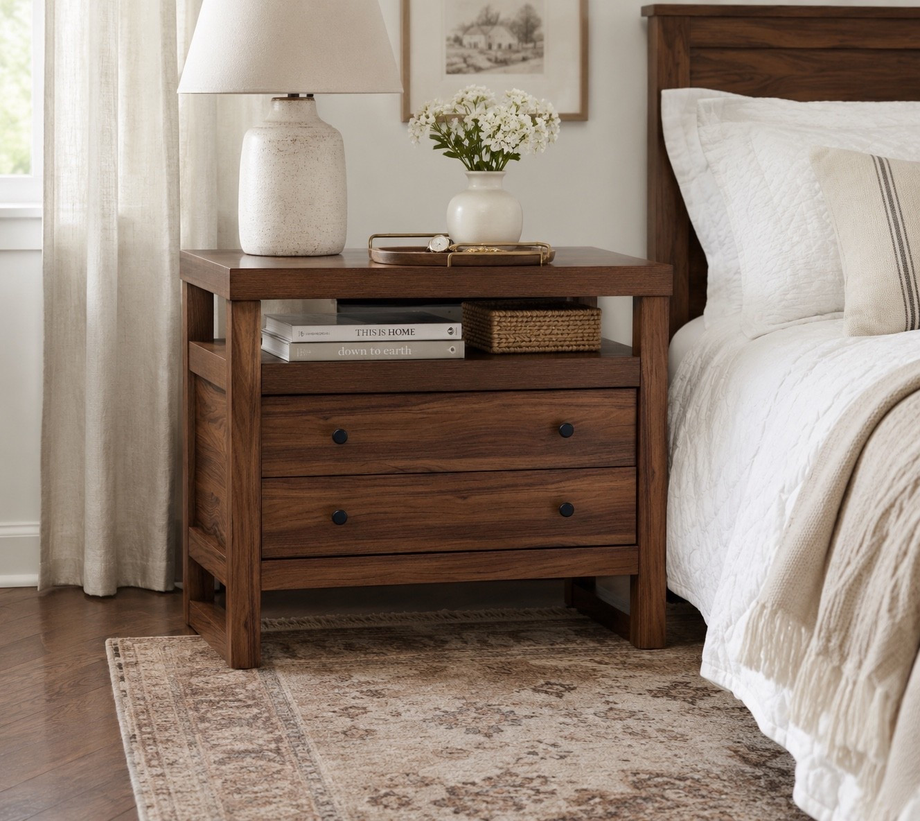 I used AI to style this new Walmart nightstand in a bedroom to help visualize what it might look like. Modern yet fits into any decor. Also love that it has outlets built in. #walmarthome

#LTKHome