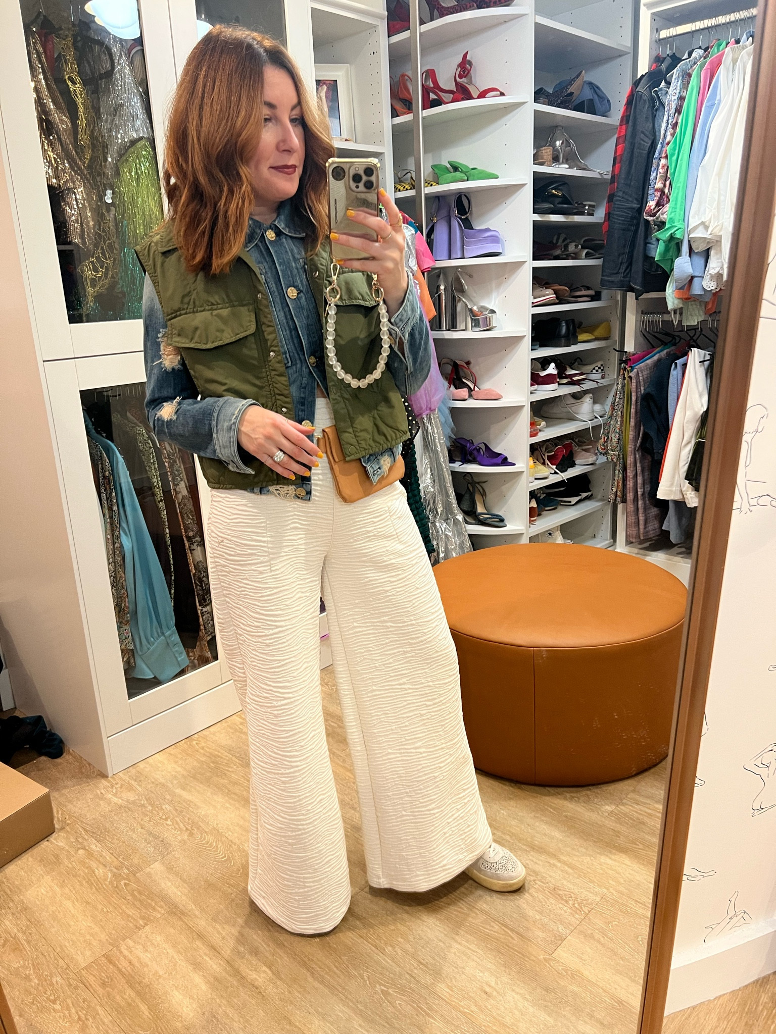 To find the exact pants, try Puma Snow Tiger. You might have luck on some consignment websites  

#LTKworkwear #LTKstyletip #LTKfindsunder100