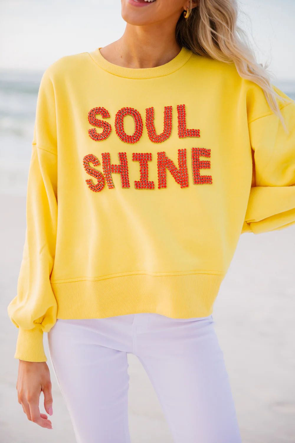 SOUL SHINE YELLOW PULLOVER | Judith March