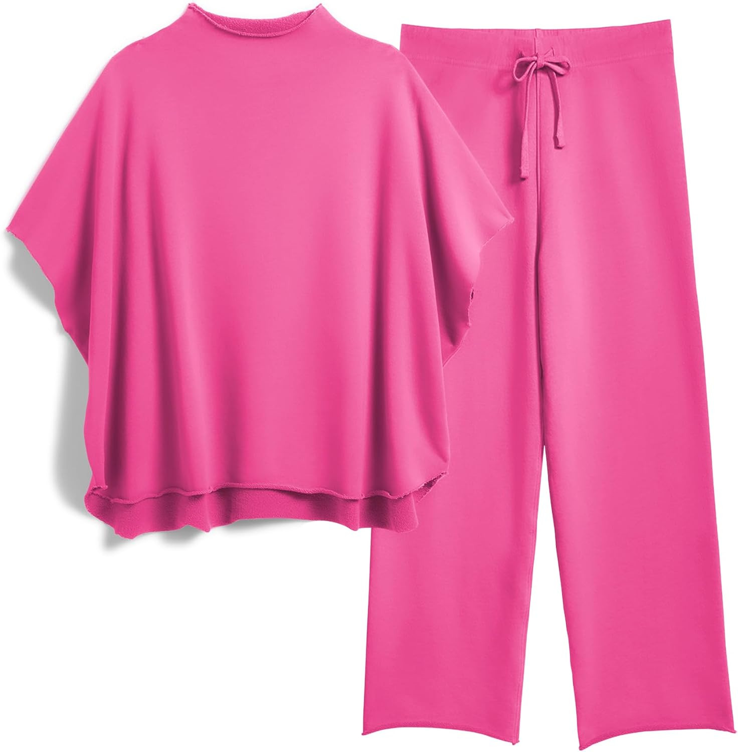 SeeLuNa Lounge Sets for Women Short Sleeve Top Wide Leg Pants Workout Set | Amazon (US)