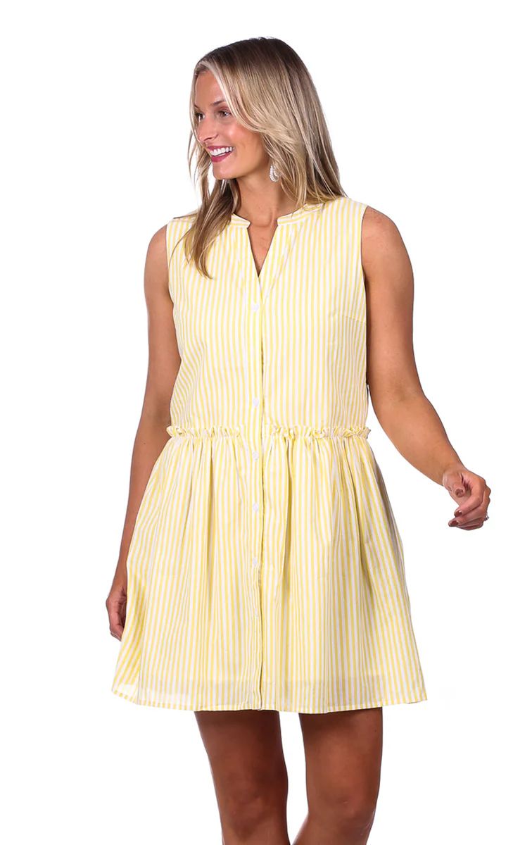 Jaden Dress in Sunshine Stripe | Duffield Lane