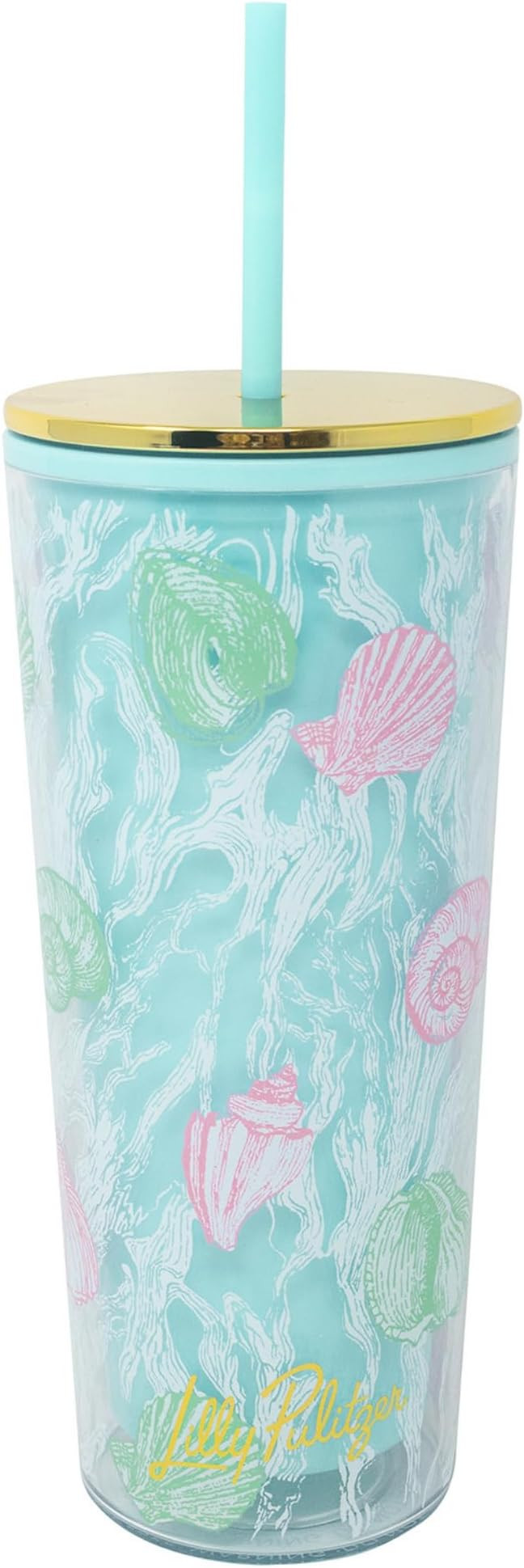 Lilly Pulitzer Insulated Tumbler with Lid and Straw, Cute Travel Tumbler for Women, 24 Oz Travel ... | Amazon (US)