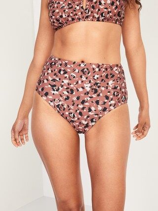 High-Rise Classic Bikini Swim Bottoms for Women | Old Navy (US)