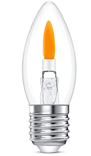 HEWA-Tech B11/C35E26 Flame Bulbs - 2 Mode Flickering LED 1800K, E26 Non-Dimmable for Halloween/Christmas Porch & Indoor Decor (1-Pack) | Amazon (US)