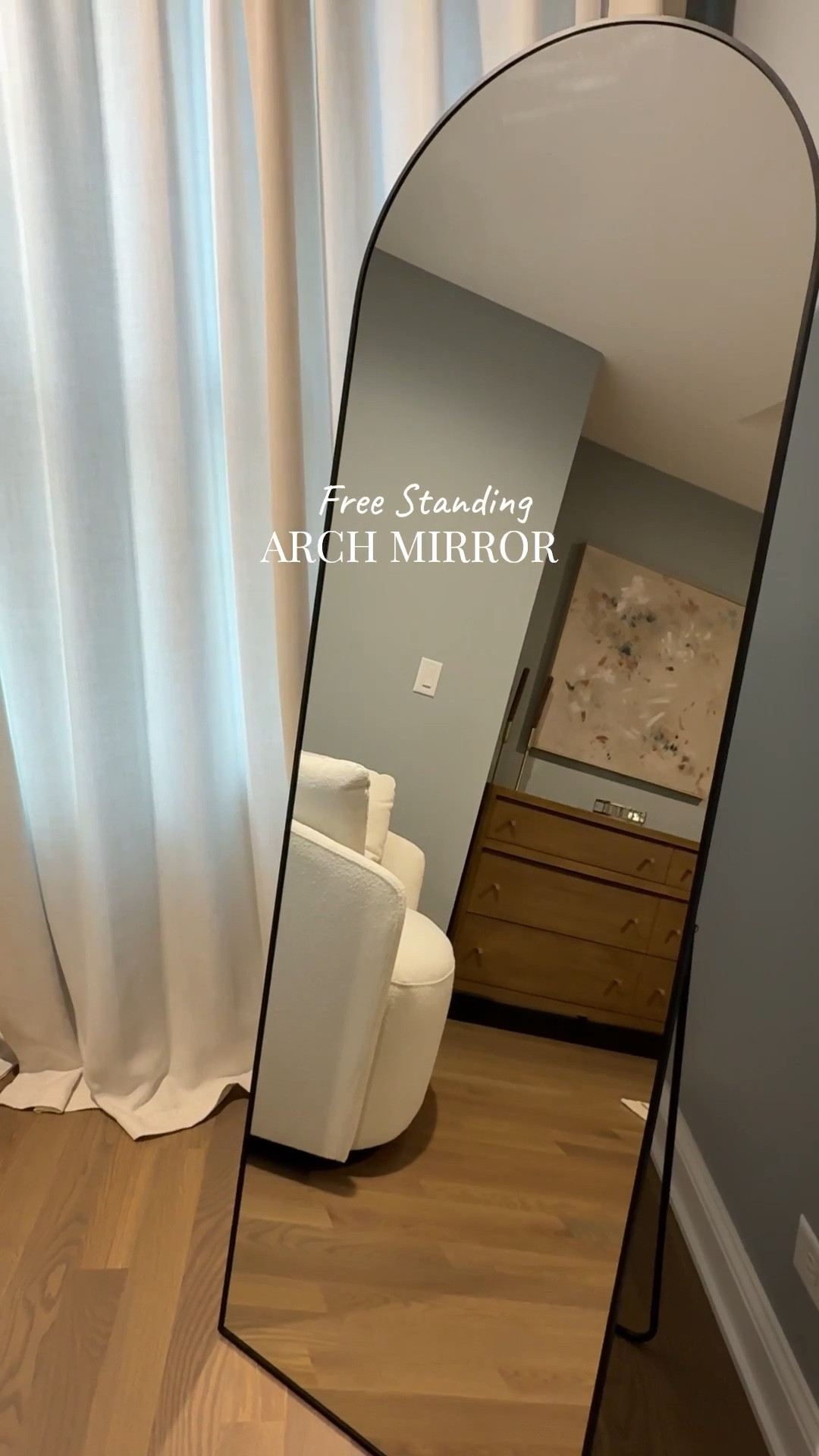 Arched floor mirror with option to hang or stand 🪞

#LTKSaleAlert #LTKFindsUnder50 #LTKHome