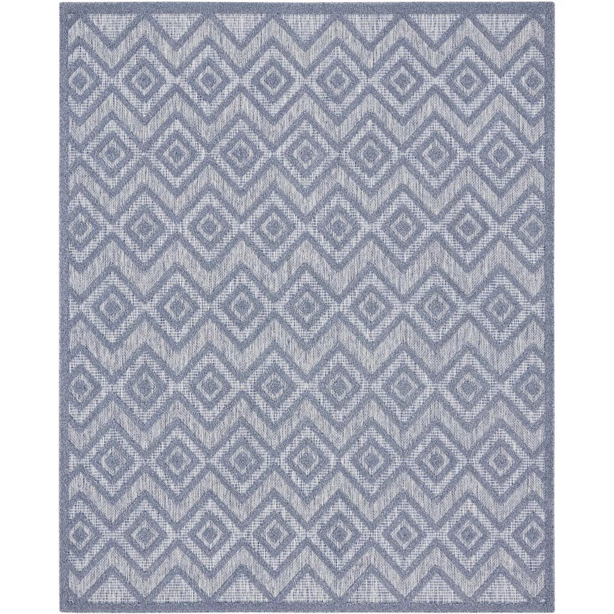 Nourison Versatile Solid Diamond Indoor Outdoor Flatweave Area Rug | Target