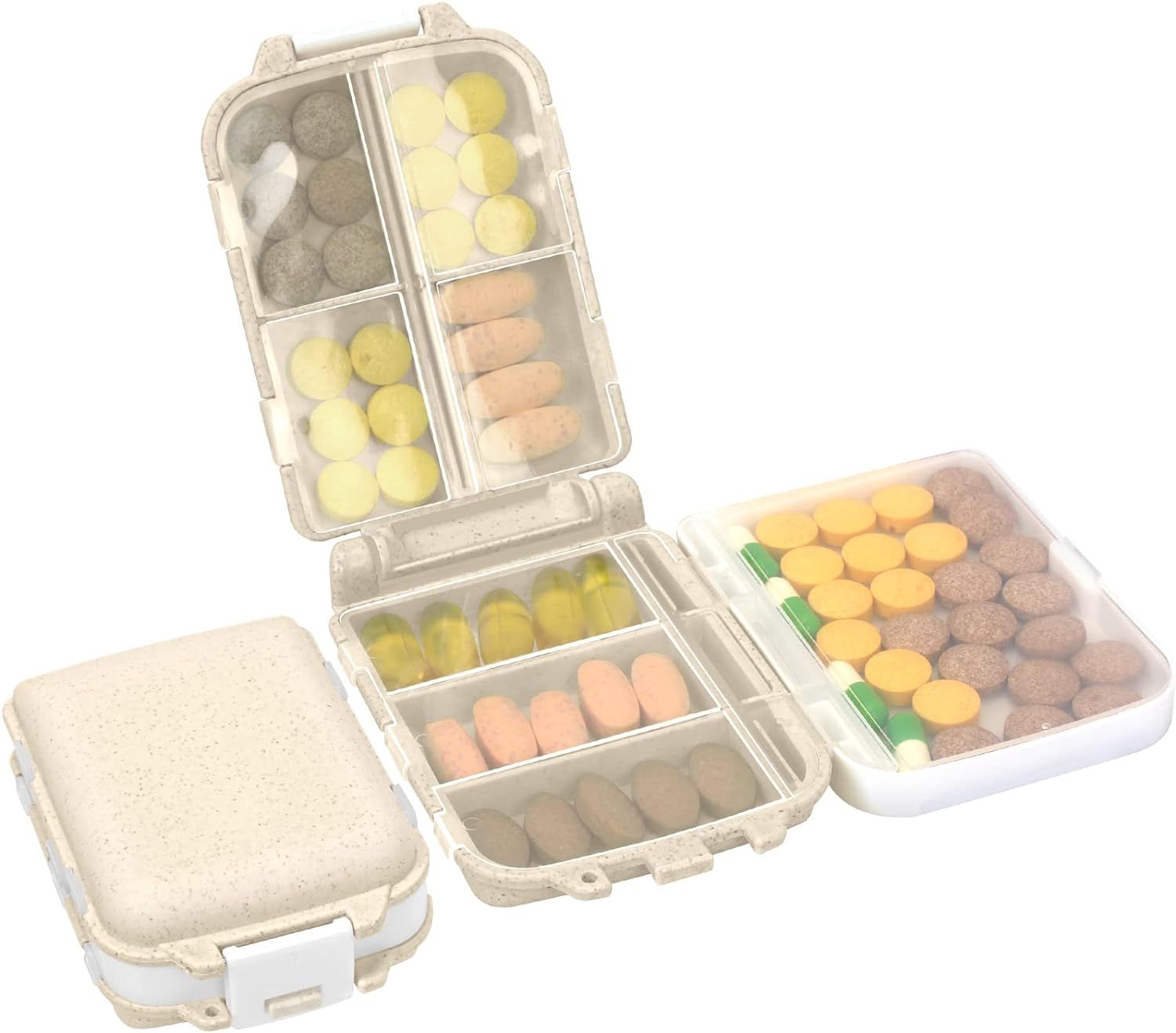 Skycase Pill Organizer, [1 Pack] Pill Cases, [Folding Design] Weekly Pill Case Organizer 7 Day, 8... | Amazon (US)