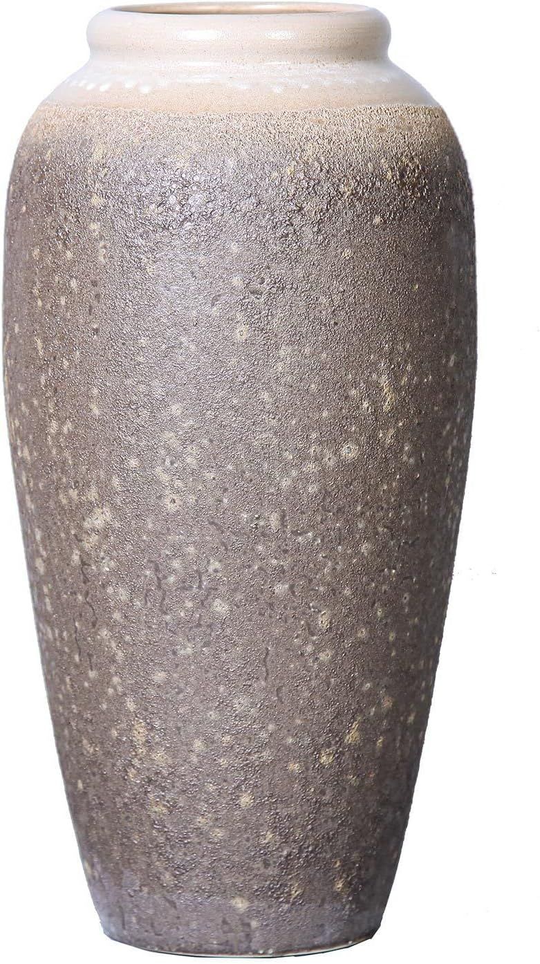 MAICOSY Artisanal Vintage Sand Ceramic Vase 6.5 inch D x 13.5 inch H | Amazon (US)