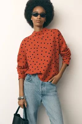 The Carys Mock-Neck Sweater by Maeve | Anthropologie (US)